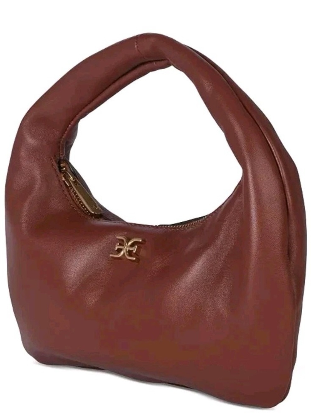Sam Edelman Handbag Leather Mini Hobo in Brown NWOT